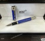 2023 Newest Mont Blanc Scipione Borghese Rollerball Blue Silver Pen
